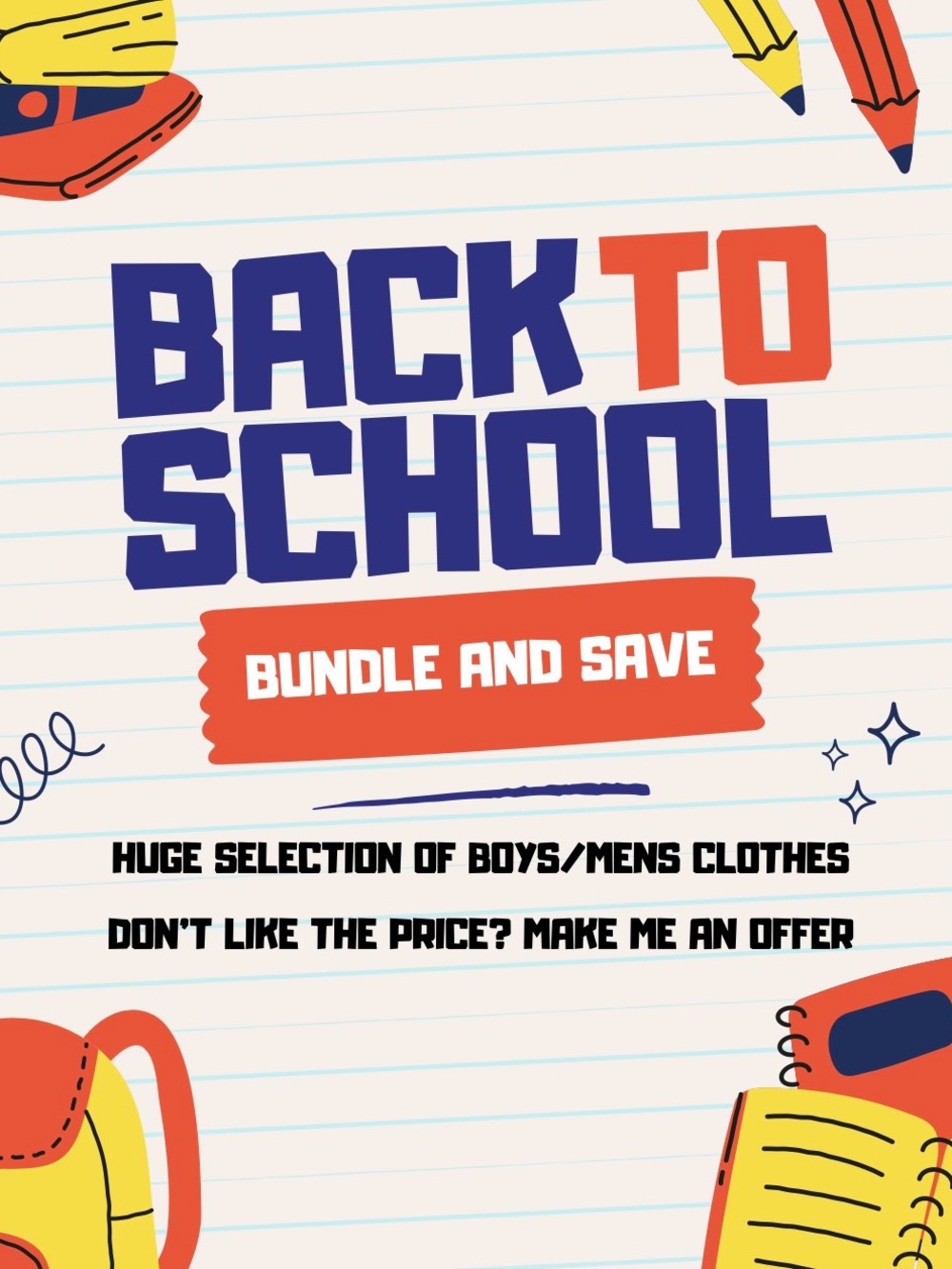 Back to School Bundle and Save - Make Me an Offer!